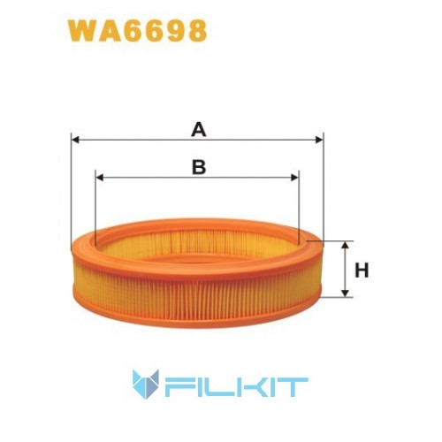 Фільтр повітряний WA6698 [WIX]