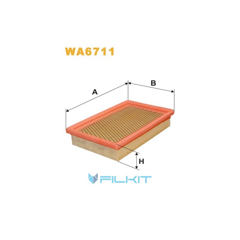 Фільтр повітряний WA6711 [WIX]