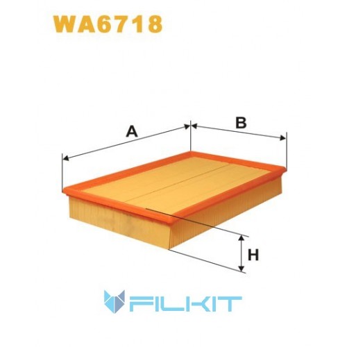 Фільтр повітряний WA6718 [WIX]