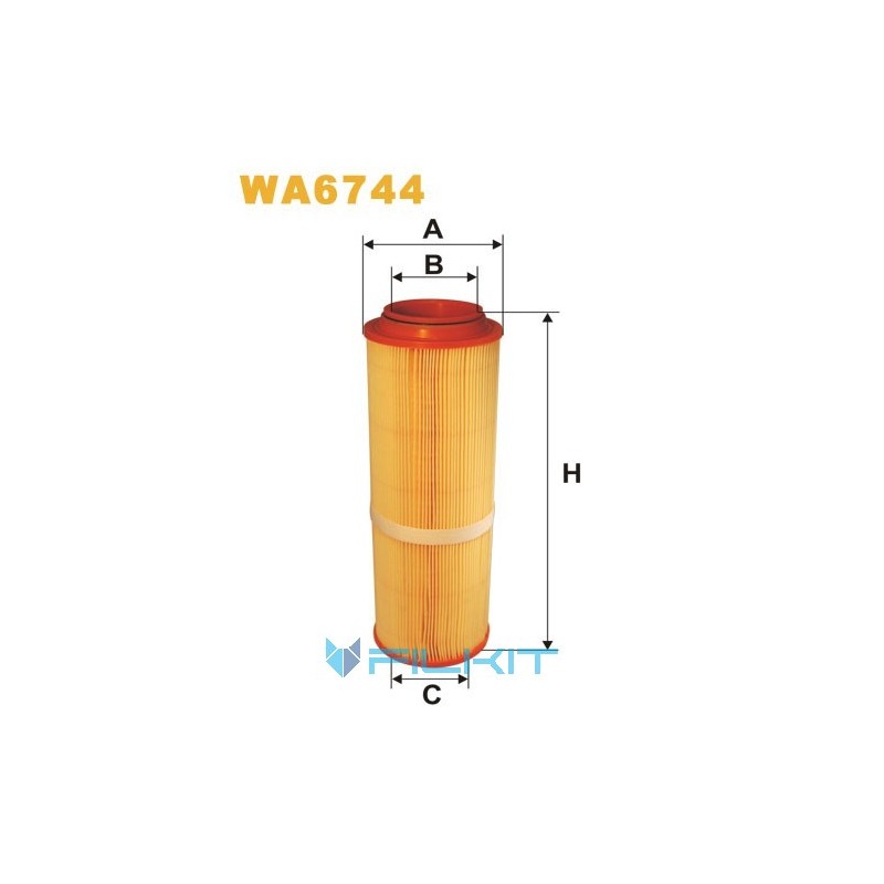 Фільтр повітряний WA6744 [WIX]