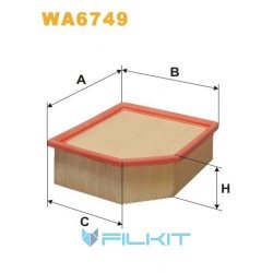 Фільтр повітряний WA6749 [WIX]