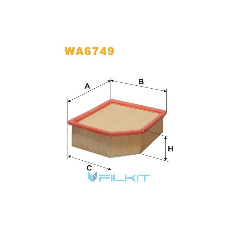 Фільтр повітряний WA6749 [WIX]