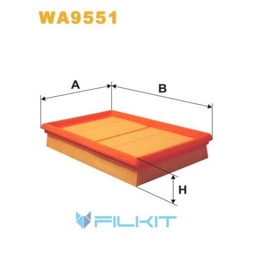 Фільтр повітряний WA9551 [WIX]