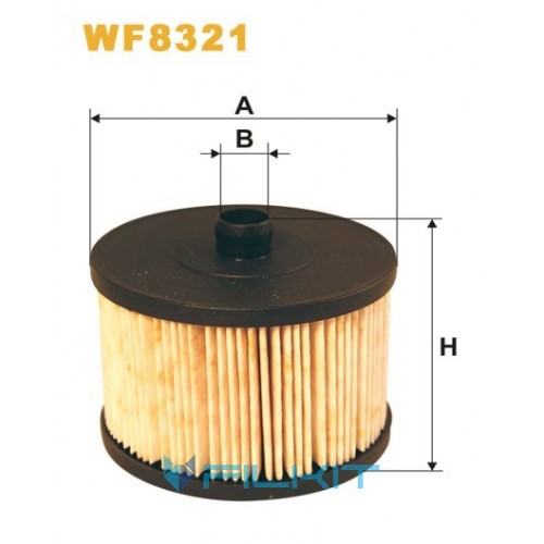 Fuel filter (insert) WF8321 [WIX]