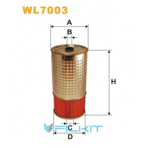 Фильтр масляный (вставка) WL7003 [WIX]