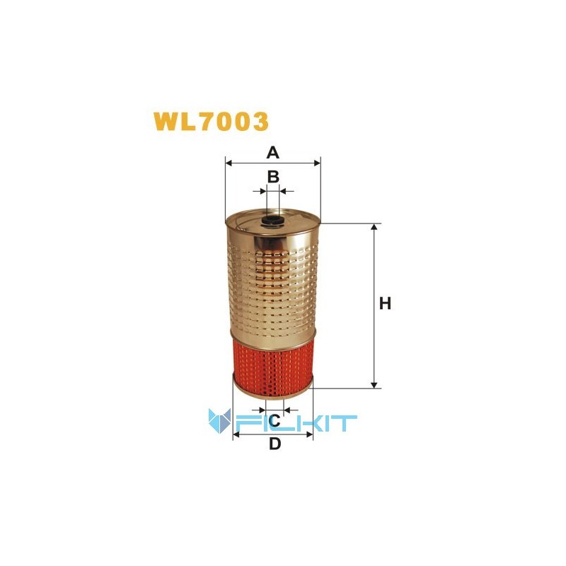 Фільтр масляний (вставка) WL7003 [WIX]