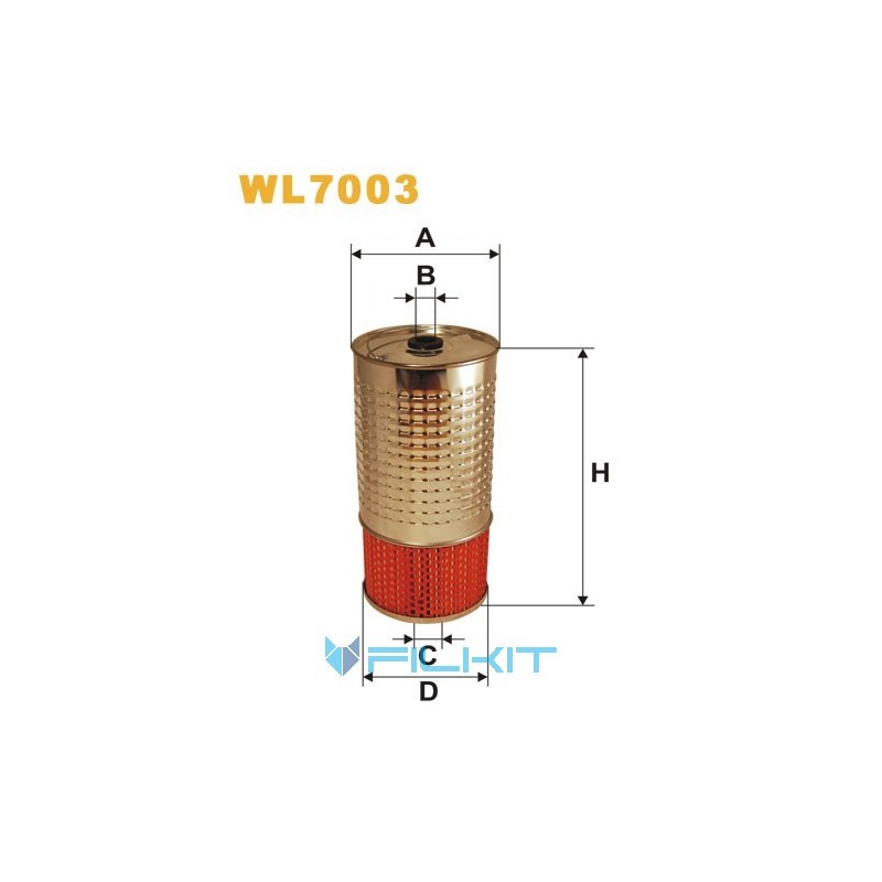 Фильтр масляный (вставка) WL7003 [WIX]