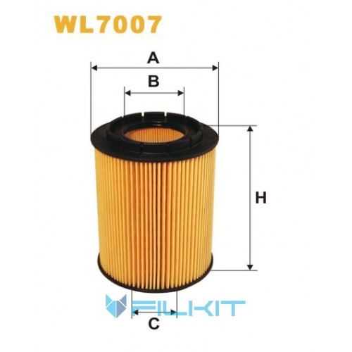 Oil filter (insert) WL7007 [WIX]