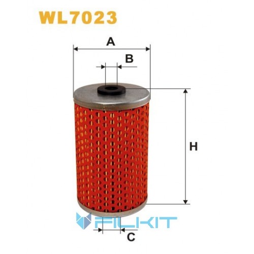 Oil filter (insert) WL7023 [WIX]