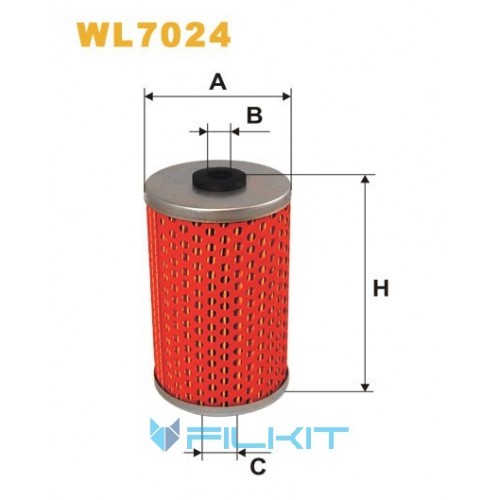 Фільтр масляний (вставка) WL7024 [WIX]