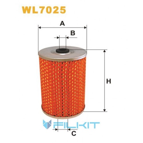 Фільтр масляний (вставка) WL7025 [WIX]