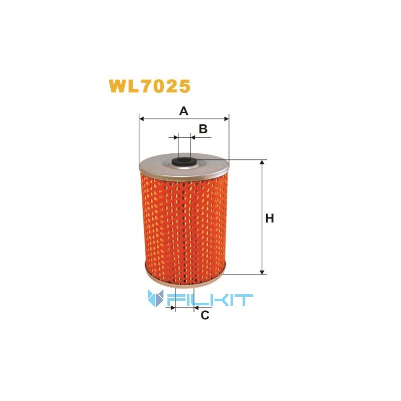 Фільтр масляний (вставка) WL7025 [WIX]