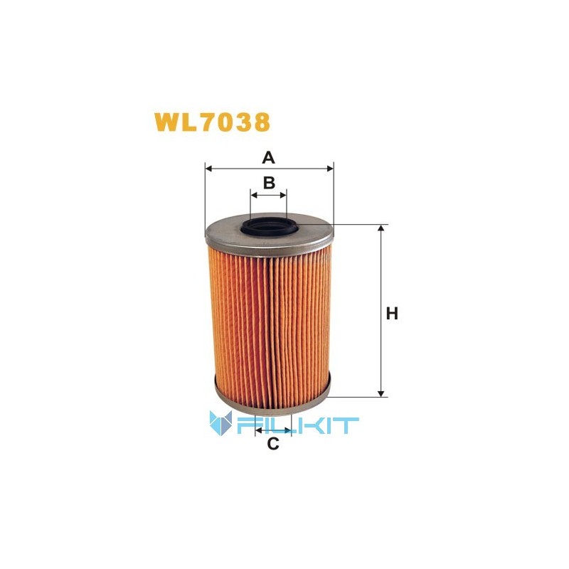 Oil filter (insert) WL7038 [WIX]