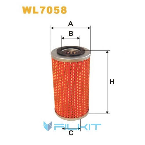 Oil filter (insert) WL7058 [WIX]