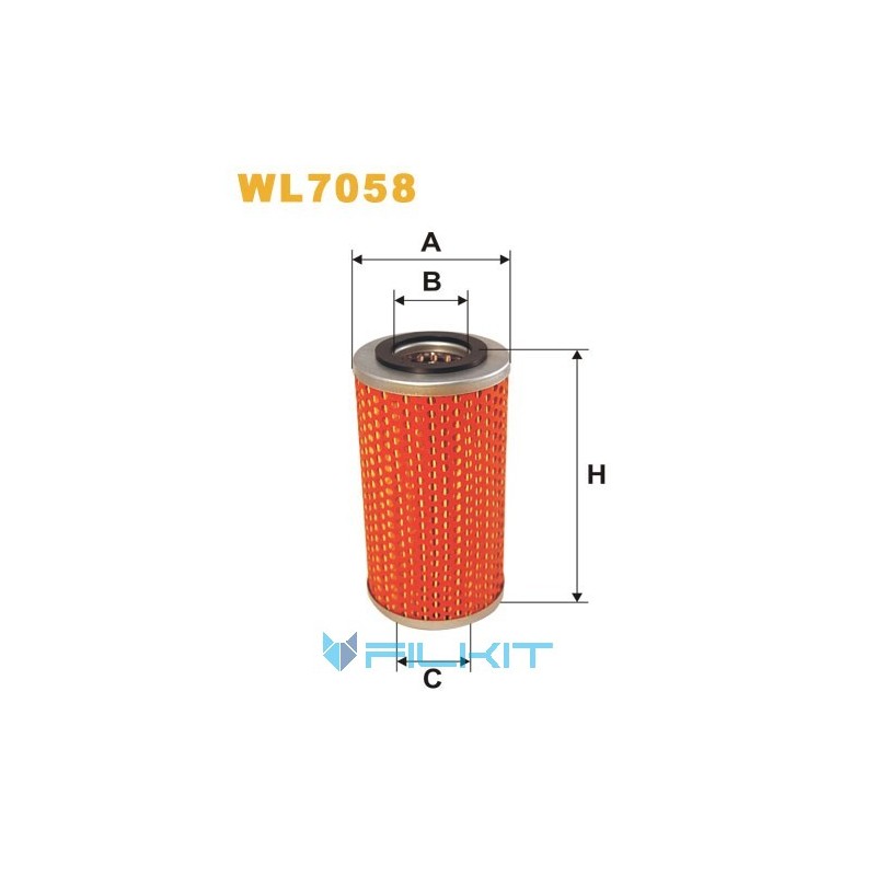 Oil filter (insert) WL7058 [WIX]