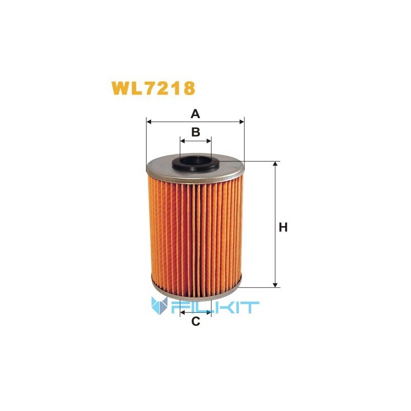 Oil filter (insert) WL7218 [WIX]