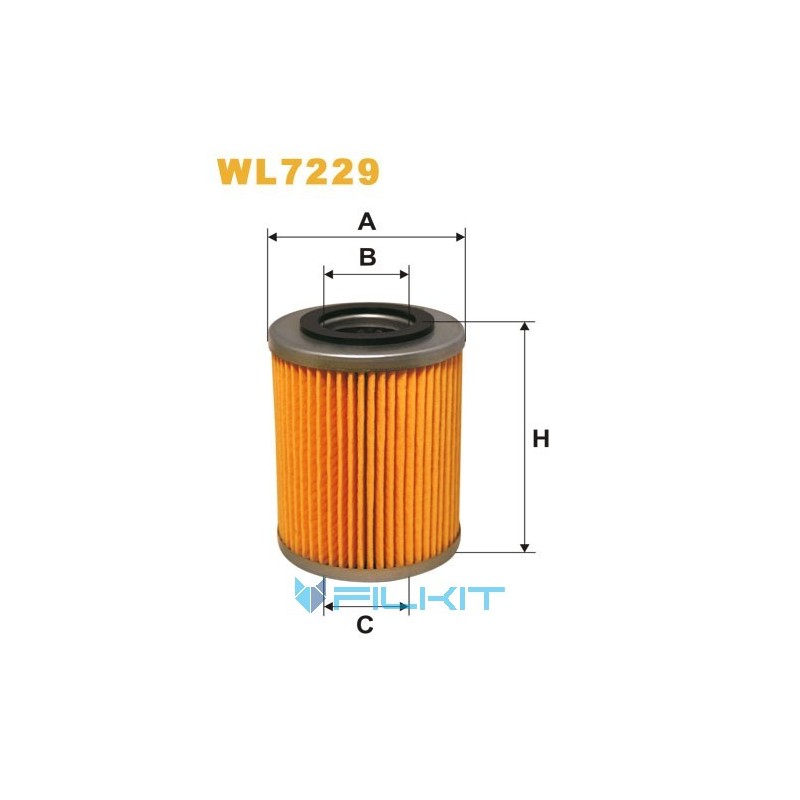 Фільтр масляний (вставка) WL7229 [WIX]