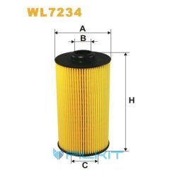 Oil filter (insert) WL7234 [WIX]