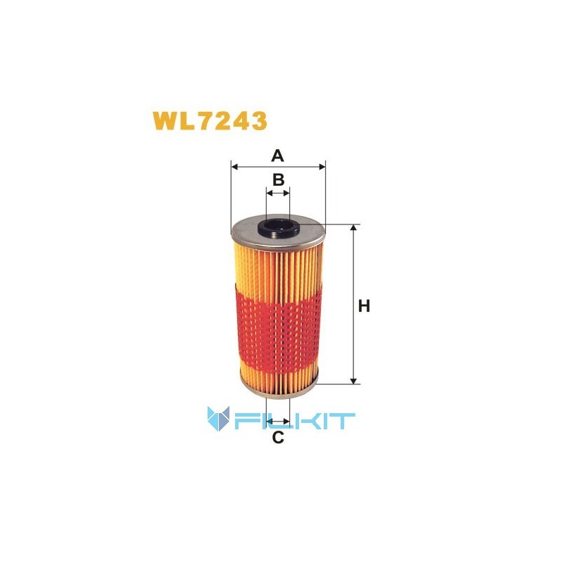 Oil filter (insert) WL7243 [WIX]