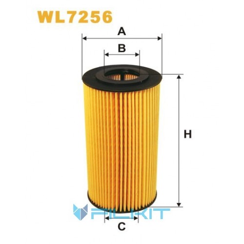 Oil filter (insert) WL7256 [WIX]