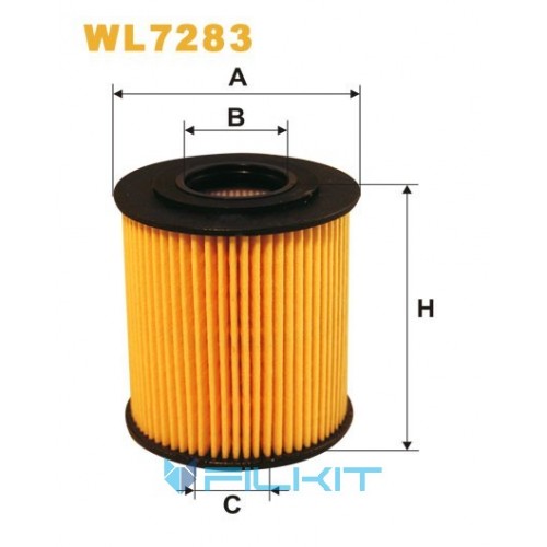 Oil filter (insert) WL7283 [WIX]