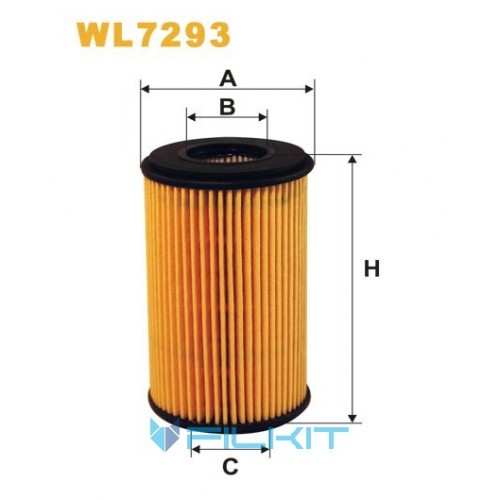 Oil filter (insert) WL7293 [WIX]