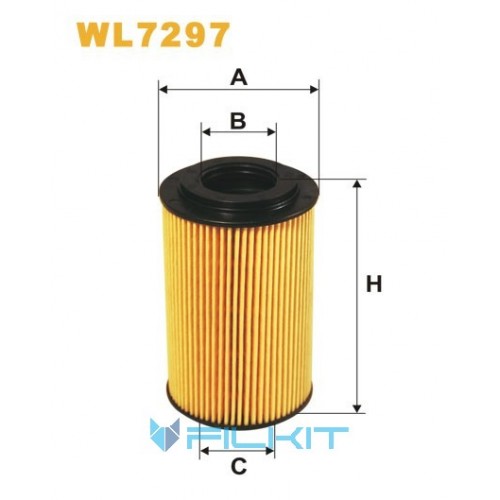 Oil filter (insert) WL7297 [WIX]