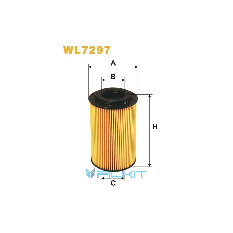 Oil filter (insert) WL7297 [WIX]