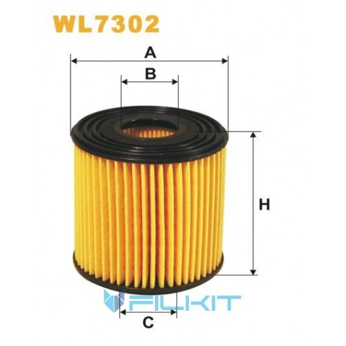 Fuel filter (insert) WL7302 [WIX]