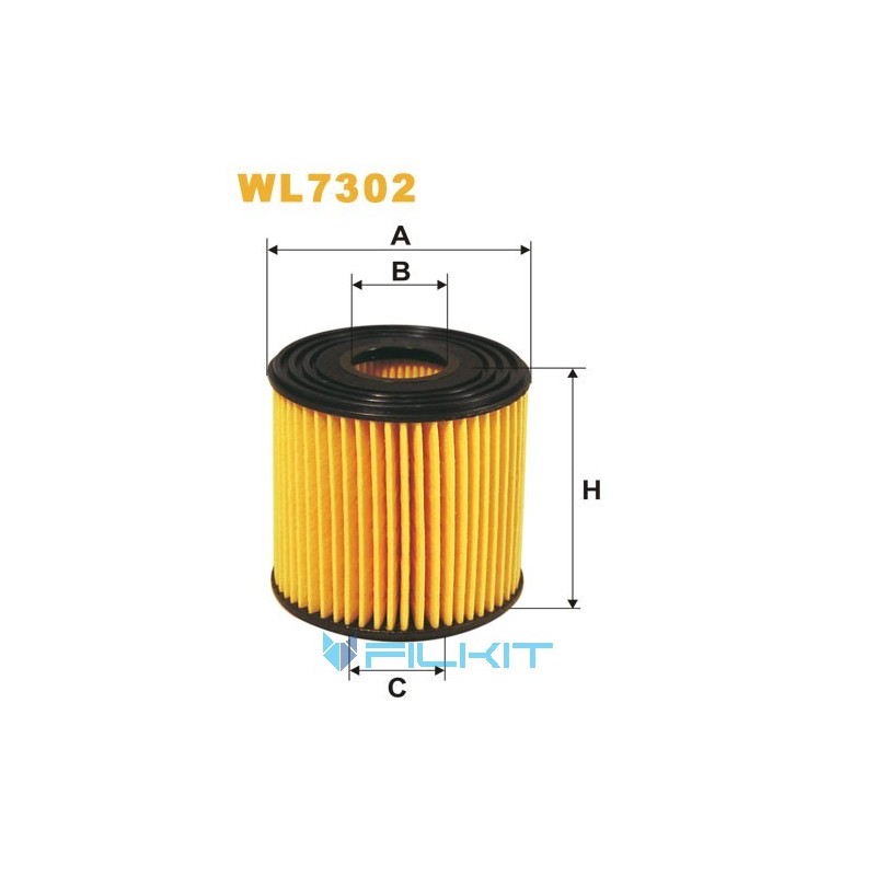 Fuel filter (insert) WL7302 [WIX]