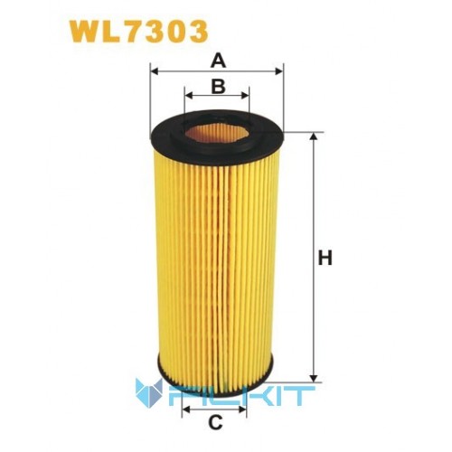 Oil filter (insert) WL7303 [WIX]