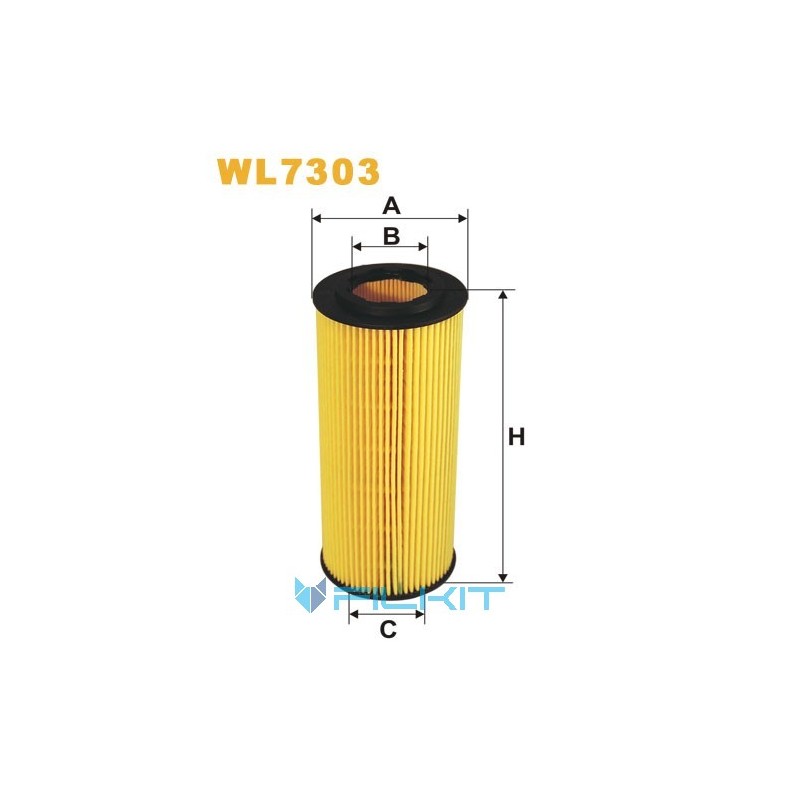 Oil filter (insert) WL7303 [WIX]