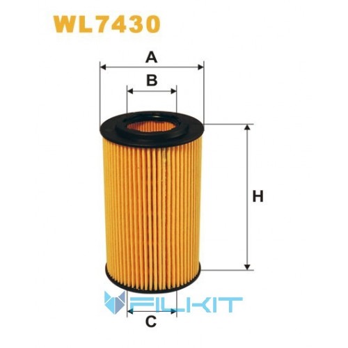 Oil filter (insert) WL7430 [WIX]