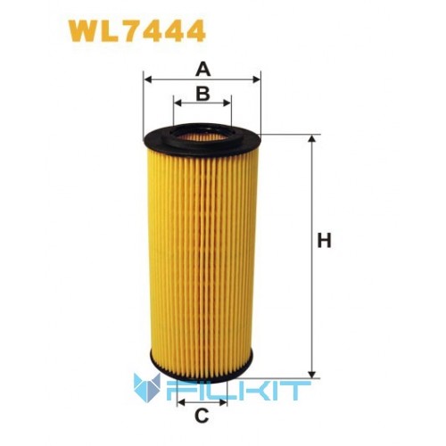 Oil filter (insert) WL7444 [WIX]