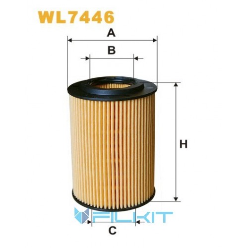 Oil filter (insert) WL7446 [WIX]