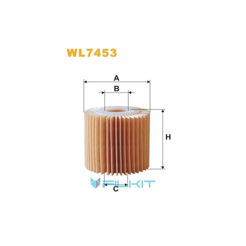 Oil filter (insert) WL7453 [WIX]