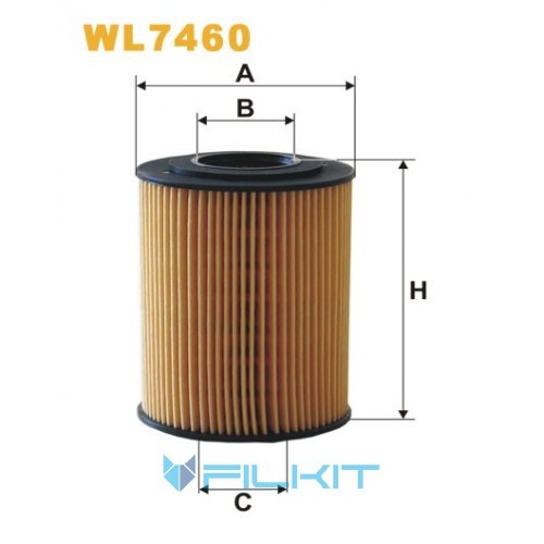 Oil filter (insert) WL7460 [WIX]