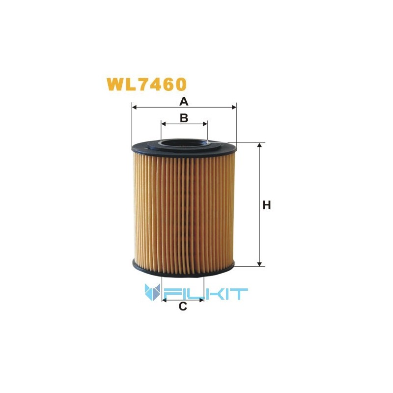 Oil filter (insert) WL7460 [WIX]