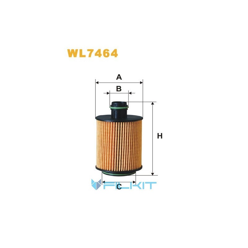 Oil filter (insert) WL7464 [WIX]