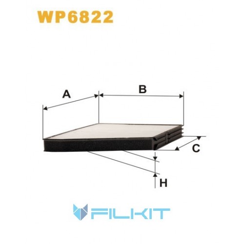 Cabin air filter WP6822 [WIX]