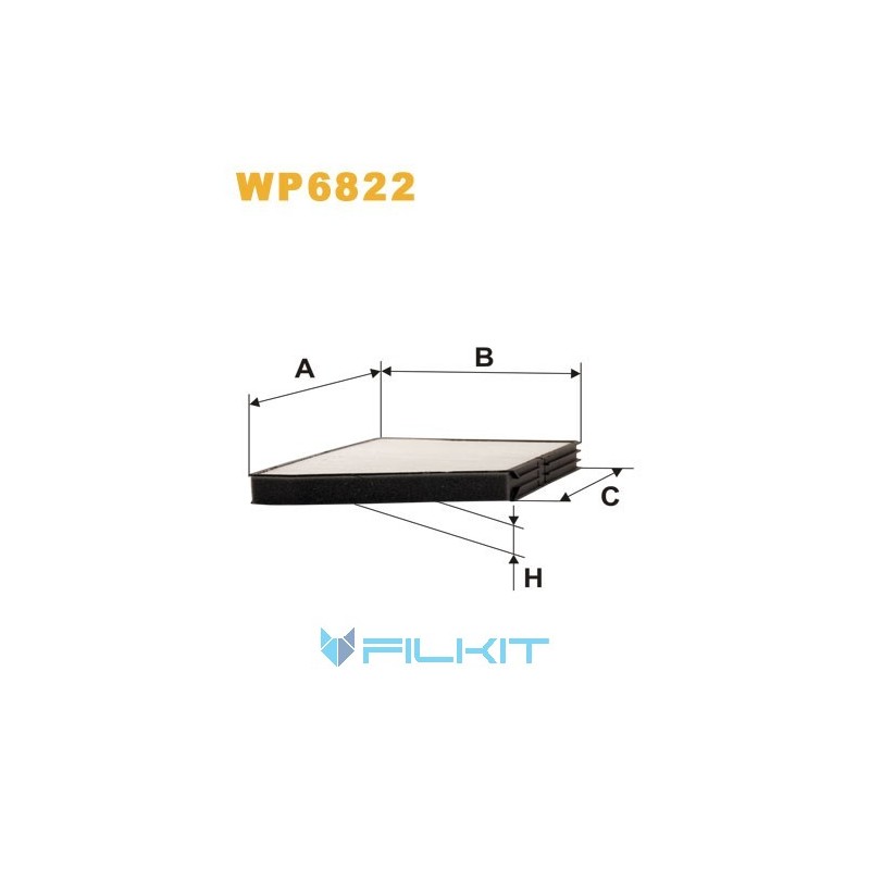 Cabin air filter WP6822 [WIX]