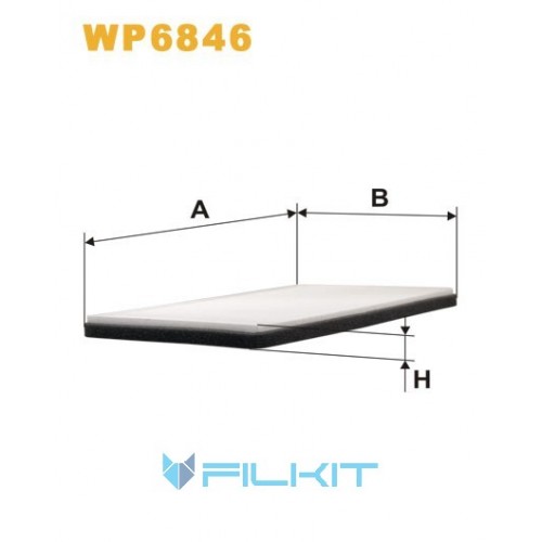 Cabin air filter WP6846 [WIX]