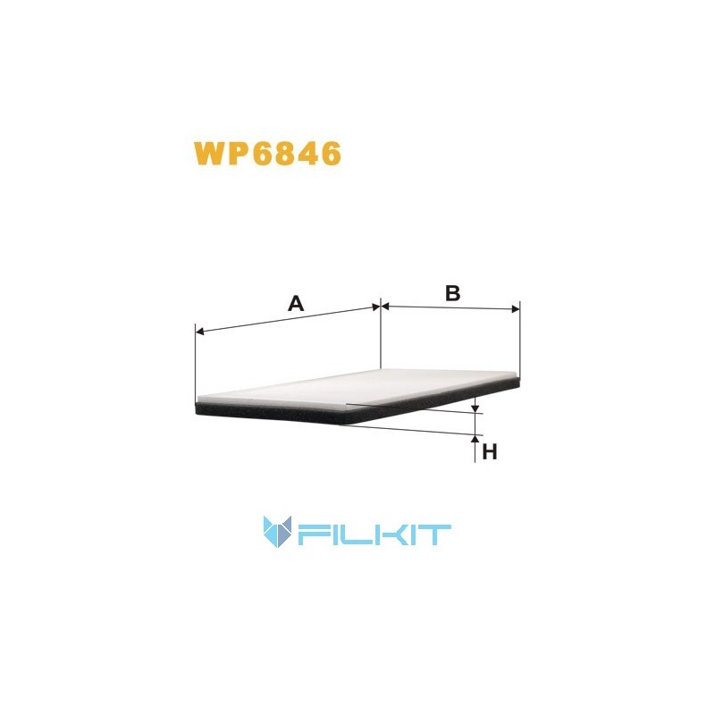 Cabin air filter WP6846 [WIX]