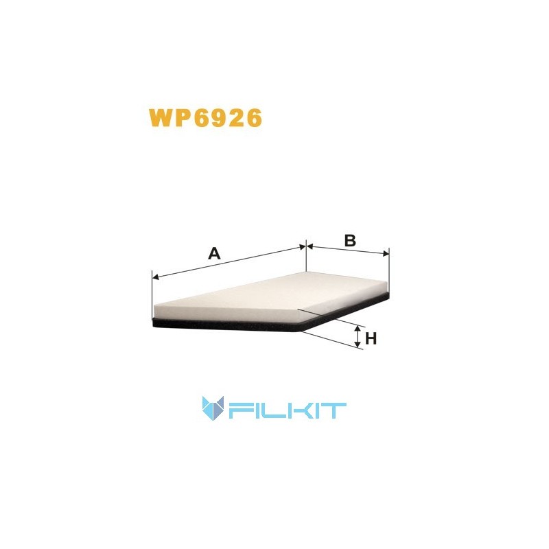 Cabin air filter WP6926 [WIX]