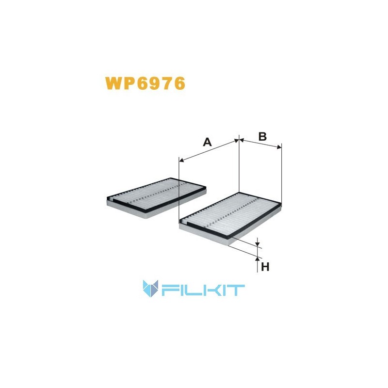 Cabin air filter WP6976 [WIX]