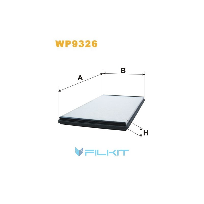 Cabin air filter WP9326 [WIX]