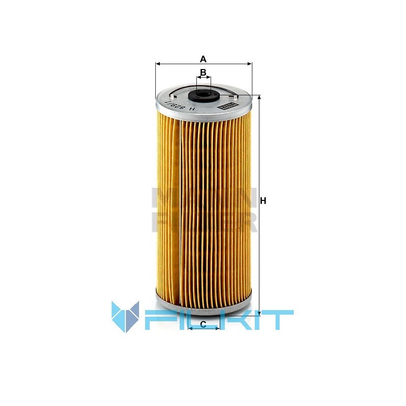 Oil filter (insert) H 829/1 x [MANN]