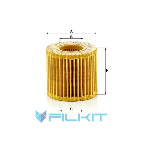 Oil filter (insert) HU 6006 z [MANN]