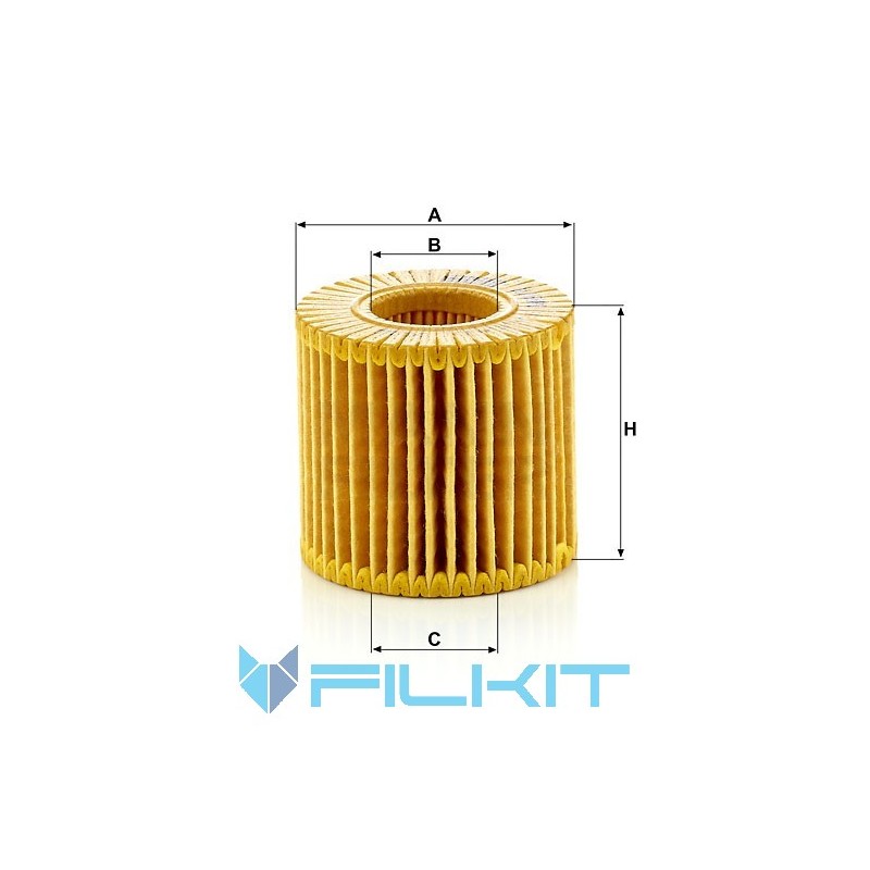 Oil filter (insert) HU 6006 z [MANN]