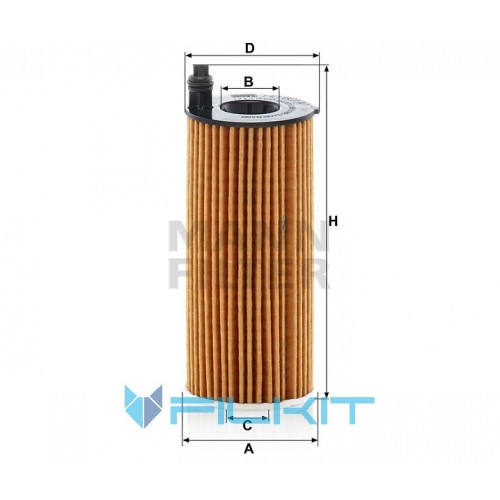 Oil filter (insert) HU 6014/1 z [MANN]